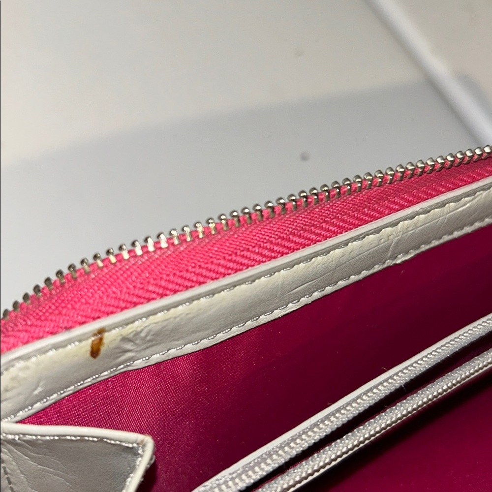 Coach Fuchsia Perforated Women's Wallet - Picture 13 of 16